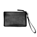 Charlotte Leather Clutch - Matte Black